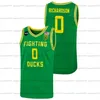 Hombres Mujeres Custom Oregon Ducks Basketball Jersey Quincy Guerrier Jacob Young Will Richardson Eric Williams Jr. Nathan
