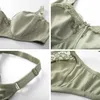 Women's Full Coverage Lace Wireless Non-padded Cotton Bras 36-48 C D DD E F G 210623