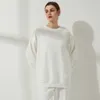 Wixra Femmes Coton Sweatshirts Solide Lâche À Manches Longues Printemps Casual Tout Match Sweats À Capuche Dame Mode Tops 210909