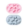 NEWSilicone bunny egg mold halloween Easter Baking cake Moulds Colored many types CCD13016