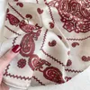 Sciarpa quadrata di seta Moda Donna Paisley Stampa Sciarpe al collo per capelli Designer di lusso Bandana Scialle avvolge Cravatta femminile Fazzoletto Y1108