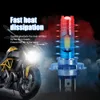 RGB Motocicleta H4 BA20D P15D LED Farol Blubs H6 Espiga LED Motocicleta Scooter Light Moto Acessórios 6000K LED Cabeça Lâmpada 12V