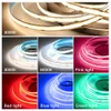 DC12V 24 V Flexibele LED COB Strip Licht voor decoratieverlichting Hoge helderheid Wit Rood Groen Blauw Roze Gouden Zachte Tape 480LED