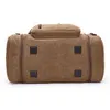 Stor kapacitet Män Hand Bagage Travel Duffle Bags Canvas Weekend Shoulder Multifunktionell Overnight Duffel Bag 211118