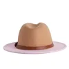 Fedoras Female Felt Hat Girls Fedora Hats For Women Wide Brim Cap Woman Jazz Panama Caps 2022 Autumn Winter Wholesale