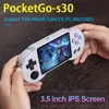 3264128GB PocketGo S30 Ретро игровая консоль 35-дюймовый IPS-дисплей Игры Карманный портативный игровой плеер Портативная игровая консоль Gifts2457360