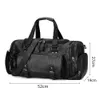 Sport Men Gymväska Kvinnor Handväska Fitness PU Läder Travel Bags Axel Tote För Skor Tas Sac de Sporttas Gymtas Ny XA282D Y0721