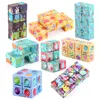 Easter Party Gift Rabbit Pattern Infinity Cube Finger Toys for Stress Anxiety Relief and Kill Time