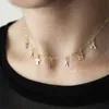 Initial bokstav halsband namn choker 14k guld fylld smycken nummer hängen collier femme kolye smycken boho halsband för kvinnor q05602282