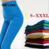 Women Stretch Cotton Leggings 18 Candy Color Ladies High Waist Pencil Pants Plus Size S6XL Female Skinny Trousers Slim Pantalon 201014