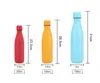 Ombre coloré 500ml cola bouteilles avec couvercle en acier inoxydable à gradient en acier inoxydable à double paroi isolé aspirateur 17oz bouteille d'eau arc-en-ciel sport camping Tasse de voyage