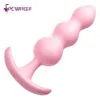 NXY Plug Anal 3 pièces/ensemble Zachte Silicone Plug Anal débutant stimulateur formateur jeu sexuel Toy1215