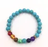 2021 estilos mixtos 7 pulseras de hebras de Chakra para hombres y mujeres cuentas de equilibrio curativo piedra Natural Yoga encanto joyería