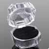 20pcs Rings Box Jewelry clear Acrylic wedding gift ring stud dust plug