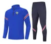Le plus récent Malaga CF Soccer Team Training Survêtements pour hommes Jogging Jacket Sets Running Sport Wear Football Home Kits Vêtements pour adultes Randonnée Costumes
