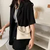 Mini borse a tracolla a secchiello in pelle PU per donna 2021 borse a tracolla e portamonete moda tinta unita