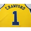 Chen37 Cheap Men #1 Jamal Crawford Michigan Wolverines College Jersey Size S-6XL أو مخصص أي اسم أو رقم قميص