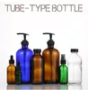 Boston Bottle Refillable Pipette Bottles 15ml 30ml 60ml 120ml 240ml 500ml 1000ml Empty Amber Glass With 5 Lid A12