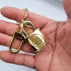 Ny legeringslåsdesign Astronaut Keychains Accessories Designer Keyring Solid Metal Car Key Ring Presentförpackning245f