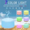 500ML Air Aroma Humidifier Wood Grain 7 Color LED Lights Electric Aromatherapy Essential Oil Aromas Diffuser