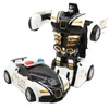 Nuovi giocattoli per auto di deformazione a una chiave per bambini Robot di trasformazione automatica Modello in plastica per auto Fonde sotto pressione divertenti Toy Boys Amazing