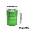 1 x hoogwaardige aluminium molen dia. 42mm 4 Onderdelen Tabaks Gridner Crusher Herb / Spice Grinder met geschenkdoos