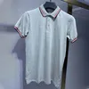 Mens Polo Shirts designer T shirt High Street Embroidery Solid color lapel polos Garter Printing Top Quality Cottom Clothing Tees Polos plus 23ess Leisure sports