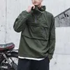 Veste de séchage rapide d'été hommes mince pull à capuche coupe-vent entraînement sport manteau mode lâche grande poche vêtements d'extérieur mâle 210819