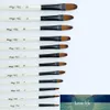 12 Artist Painting Brushes Brush Oil Acrylic Flat Tip Paint Kit Professional Nylon Hair Painting Set Supplies
