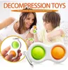 100PCS/DHL Push Bubble Sensory Key Ring Poo-Its Toys Keychain Kids Adult Novel Squeeze Bubbles Puzzle Finger Fun Game s Toy Stress Relief H21065624500