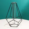 Vaser geometrisk j￤rnlinje vas terrarium enkel retro v￤xth￥llare modern nordisk hydroponisk smidesmetall