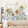 décor de mur de tournesol