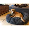 Sakinleştirici kabarık köpek yatak yuvarlak evcil şezlong yastığı küçük orta büyük köpekler kedi kış köpek kulübesi köpek yavrusu paspas yatağı 210224