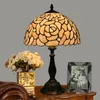 Tiffany manchado mesa de vidro lâmpada vintage mesa mesa lâmpada quarto sala de estar bar café decoração cor lâmpada de vidro