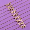 1991 To 1999 Number Date Of Birth Pendant Necklace Personality Vintage Popular Necklace Jewelry For Women Birthday Gift J0312