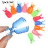 5 SZTUK Wędkarstwo Haczyki Jig Squid Parasol Hook Haczyk Kapelusz Drewniany Krewetki Pokrywy Protable Plastikowy Karabinek Protector Tack