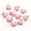 Objets décoratifs Figurines couleurs Pastel résine Flatback Cabochon forme de coeur avec nœud pour cheveux PhoneArt bricolage