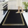 kitchen floor mat black white