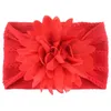 2021 Baby Headband Girl Nylon Chiffon Flower Hair Accessory Turban Soft Elastic Hairband Super Stretch for Party