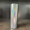 Sublimação Glitter Skinny Tumbler 20oz Brilhante Brilhante Tumblers de Aço Inoxidável Vácuo Tapo Cup DIY Caneca de viagem 93 S2