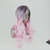 Perruque synthétique ondulée bouclé simulation de couleur de couleur humaine Perruques de cheveux humains qui ont l'air réel pour les femmes blanches et noires K094709544