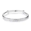 Silver Peacock Lotus Bracelet Bangles For Women Vintage Quality Jewelry Christmas