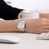 Megir damska prosta okrągła tarcza zegarki kwarcowe ze stali nierdzewnej wodoodporna zegarek dla kobiety MS5006L 210616