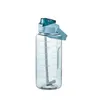 Bouteille d'eau de sport 2L avec paille Bouteilles portables de grande capacité Fitness Bike Cup Summer Cold Waters Jug with Time Marker 20220111 Q2