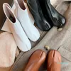 designer Handmade Women Tabi Ninja Boots Real Genuine Leather High Heels Split Toe Pig Feet Ankle Boots Plus Size 34-41