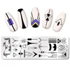 QualityPict You Nail Stamping Plate Geometrisk Mönster Nail Art Bildplatta Rostfritt Stål DIY Nail Stamp Templates Stencil Tools