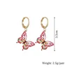 Dangle Chandelier Moda Borboleta Brinco Crystal Declaração para Mulheres Menina Bonitos Elegantes Jóias Brincos