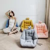 Semi-Enclosed One Seat Cushion For Office Chair Pain Relief Cushion Thicken Cotton Warm Comfortable Leg Lumbar Support Back Pad 210716