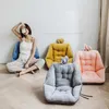 Semi-Enclosed One Seat Cushion For Office Chair Pain Relief Cushion Thicken Cotton Warm Comfortable Leg Lumbar Support Back Pad 210716