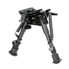 6-9 بوصة تكتيكية ألياف الكربون benchrest bipod نمط مع podlock لإطلاق النار في الهواء الطلق